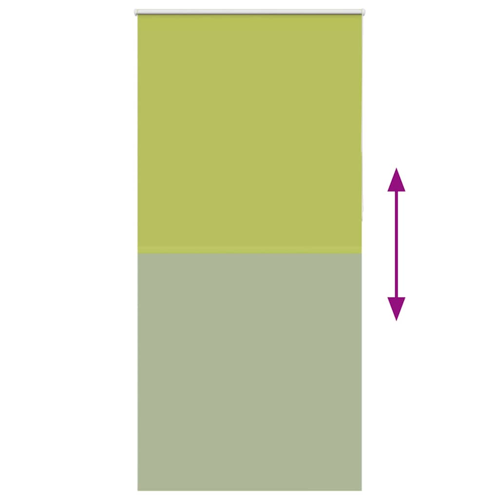 Roller Blind Blackout Leaves Green 110x210 cm Fabric Width 105.7 cm Polyester