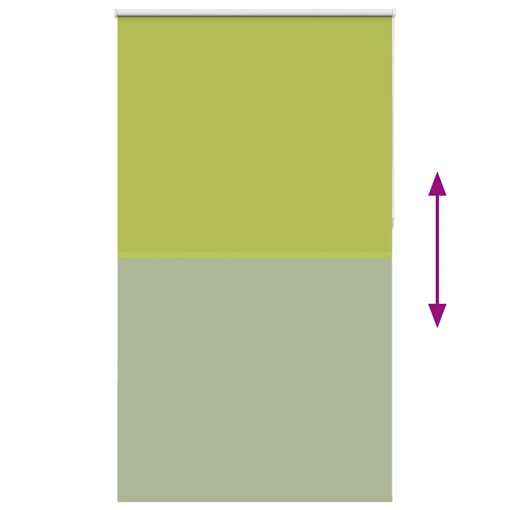 Roller Blind Blackout Leaves Green 130x210 cm Fabric Width 126.6 cm Polyester
