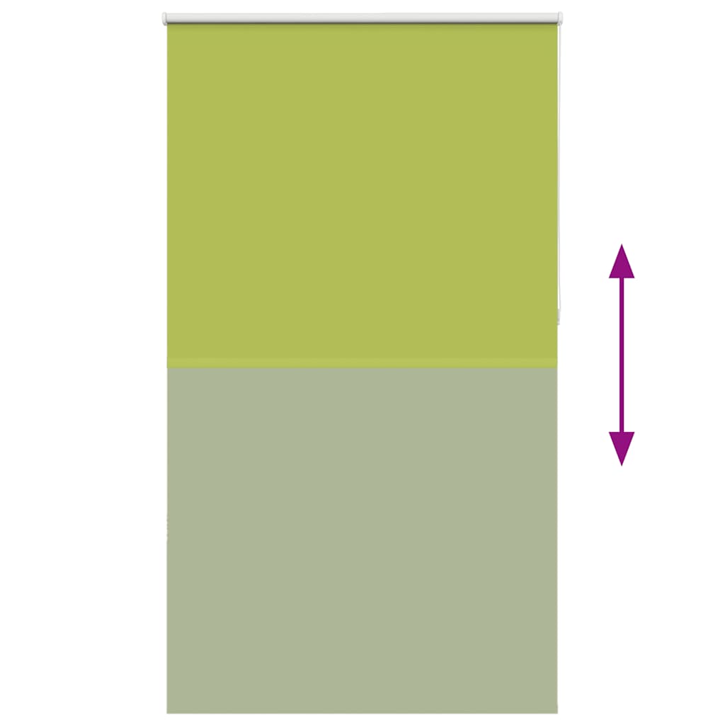 Roller Blind Blackout Leaves Green 140x210 cm Fabric Width 136.6 cm Polyester