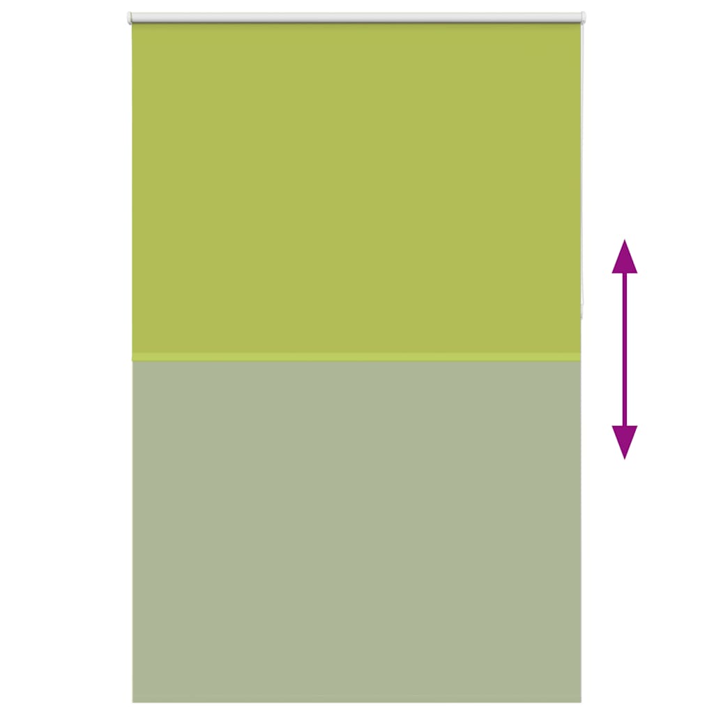 Roller Blind Blackout Leaves Green 150x210 cm Fabric Width 146.6 cm Polyester