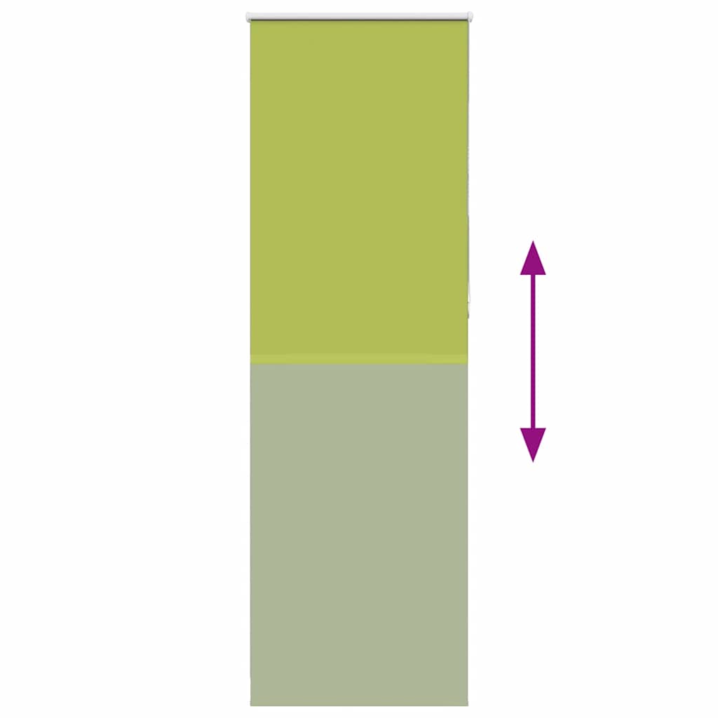 Roller Blind Blackout Leaves Green 85x230 cm Fabric Width 80.7 cm Polyester