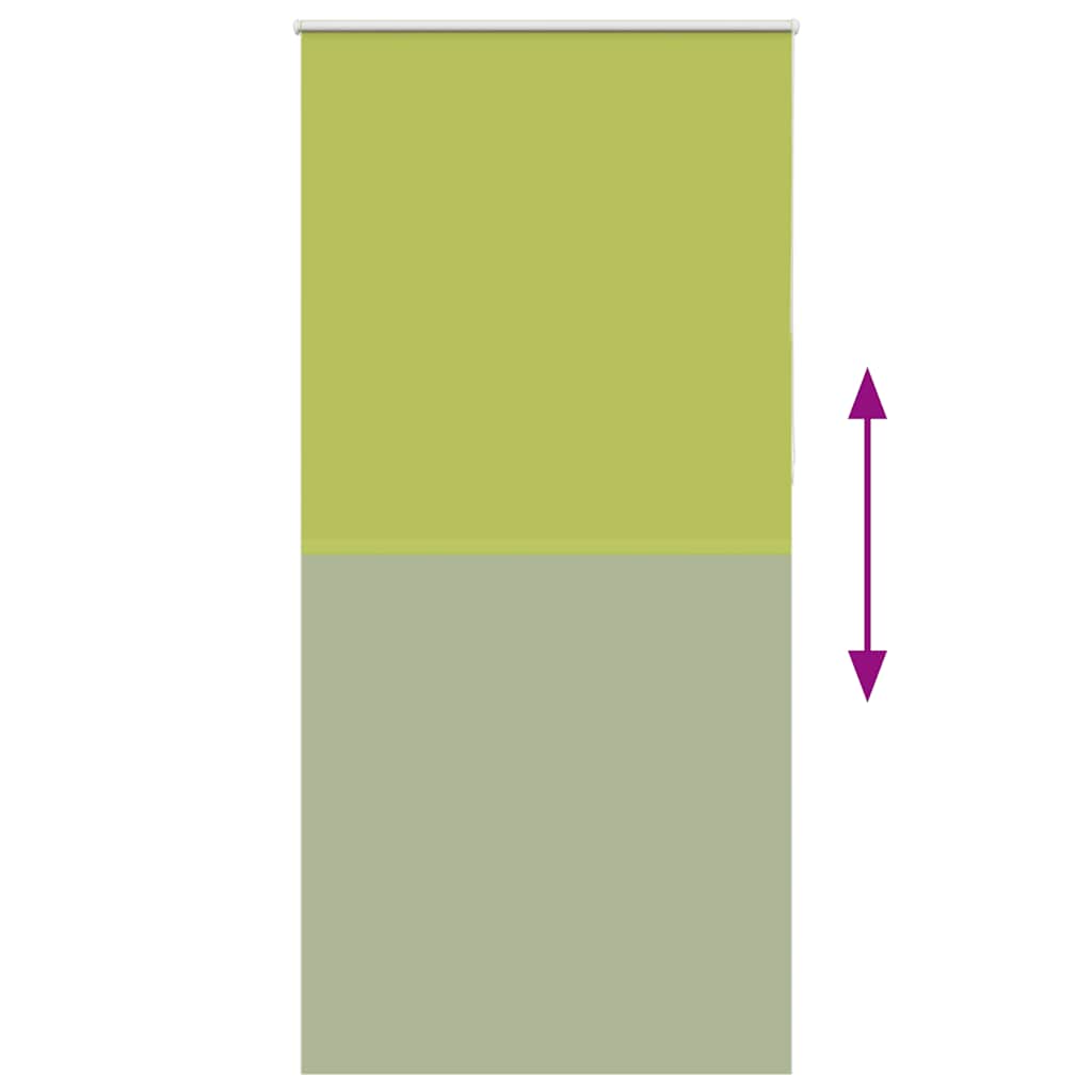 Roller Blind Blackout Leaves Green 110x230 cm Fabric Width 105.7 cm Polyester