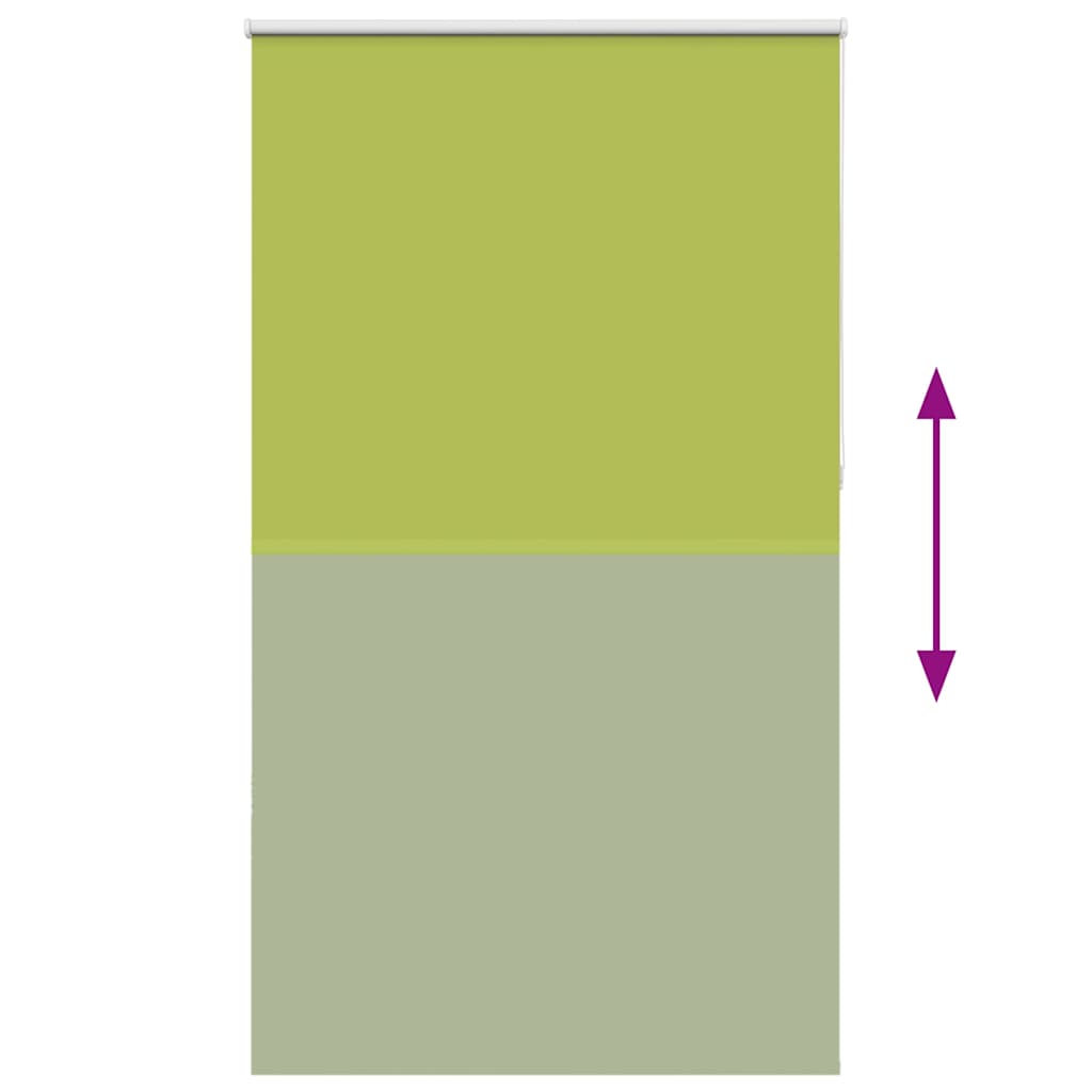 Roller Blind Blackout Leaves Green 135x230 cm Fabric Width 131.6 cm Polyester