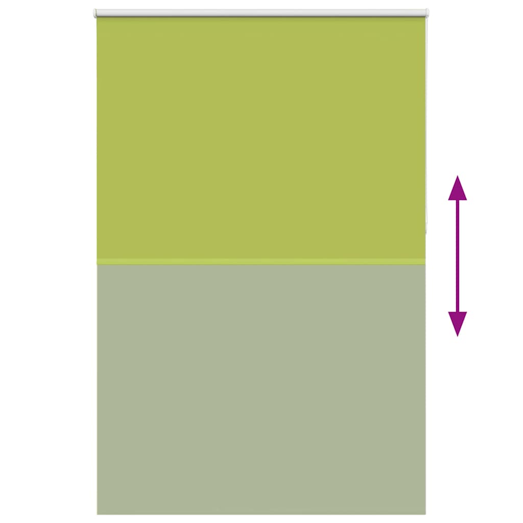 Roller Blind Blackout Leaves Green 165x230 cm Fabric Width 161.6 cm Polyester