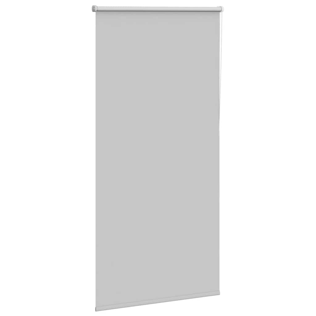Roller Blind Blackout Light Grey 85x130 cm Fabric Width 80.7 cm Polyester