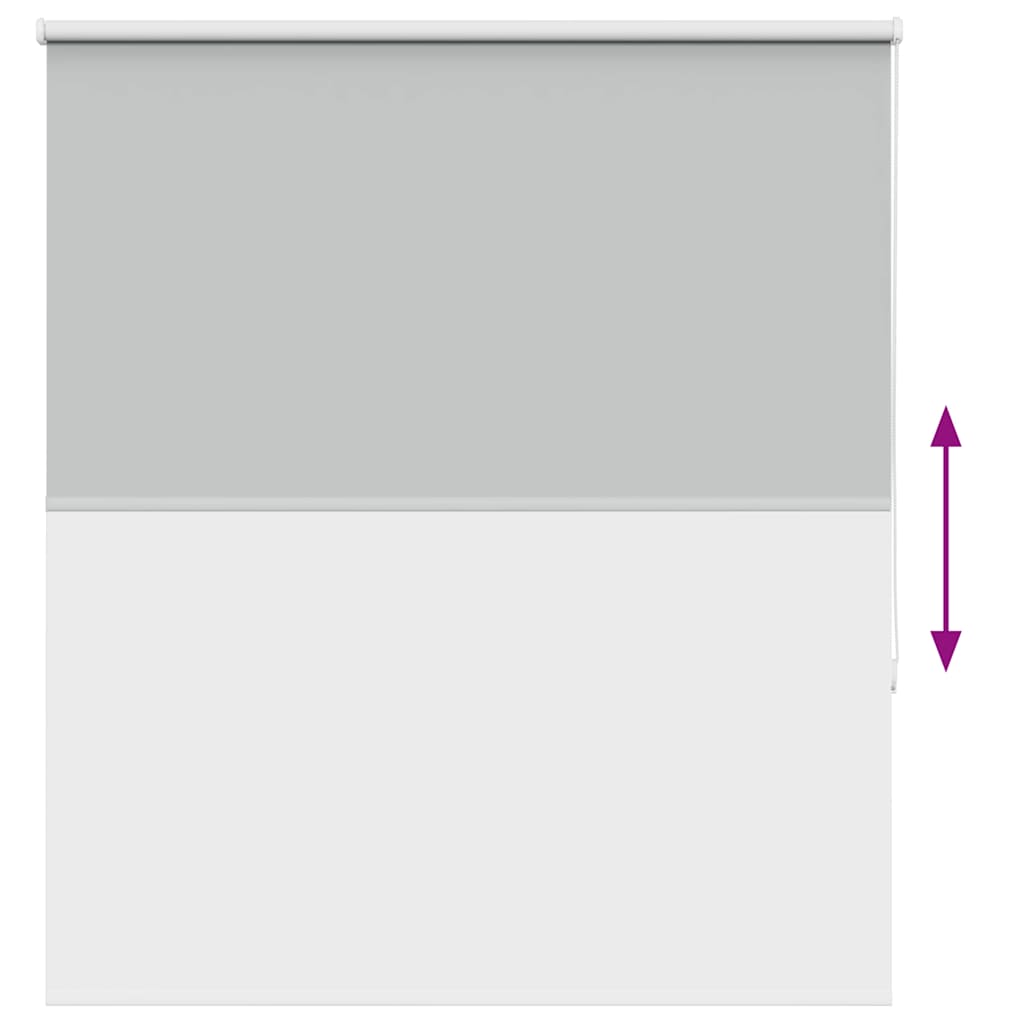Roller Blind Blackout Light Grey 125x130 cm Fabric Width 121.6 cm Polyester