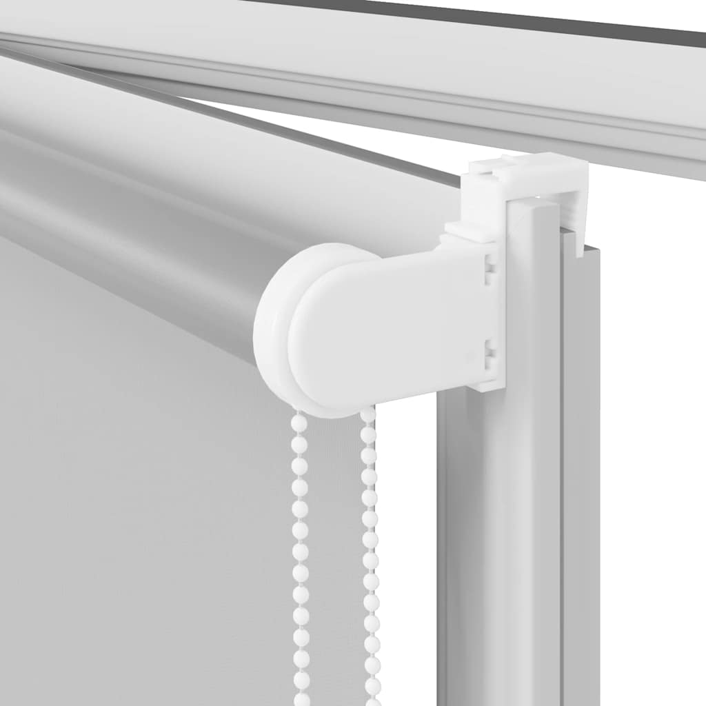 Roller Blind Blackout Light Grey 150x130 cm Fabric Width 146.6 cm Polyester