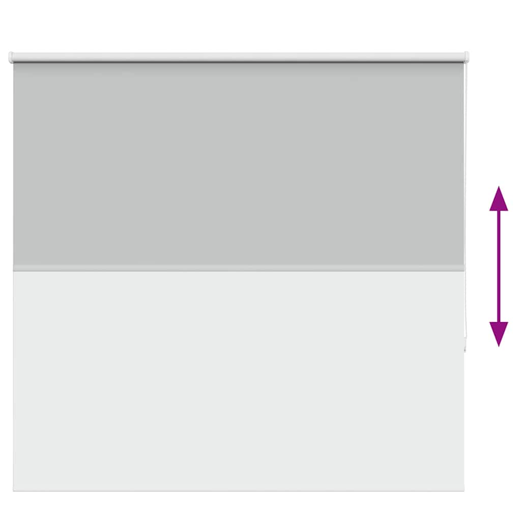Roller Blind Blackout Light Grey 155x130 cm Fabric Width 151.6 cm Polyester