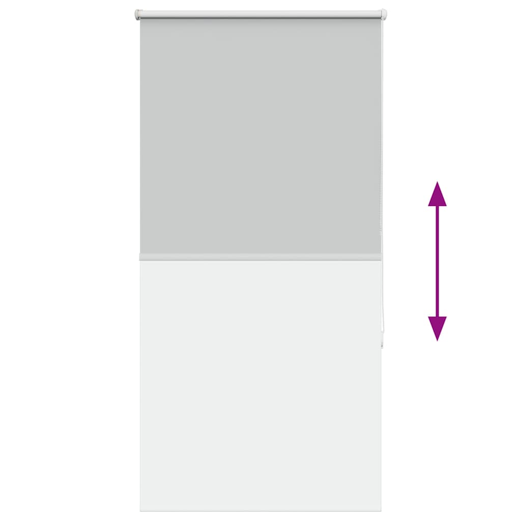 Roller Blind Blackout Light Grey 85x150 cm Fabric Width 80.7 cm Polyester