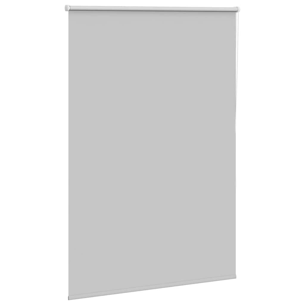 Roller Blind Blackout Light Grey 100x150 cm Fabric Width 95.7 cm Polyester