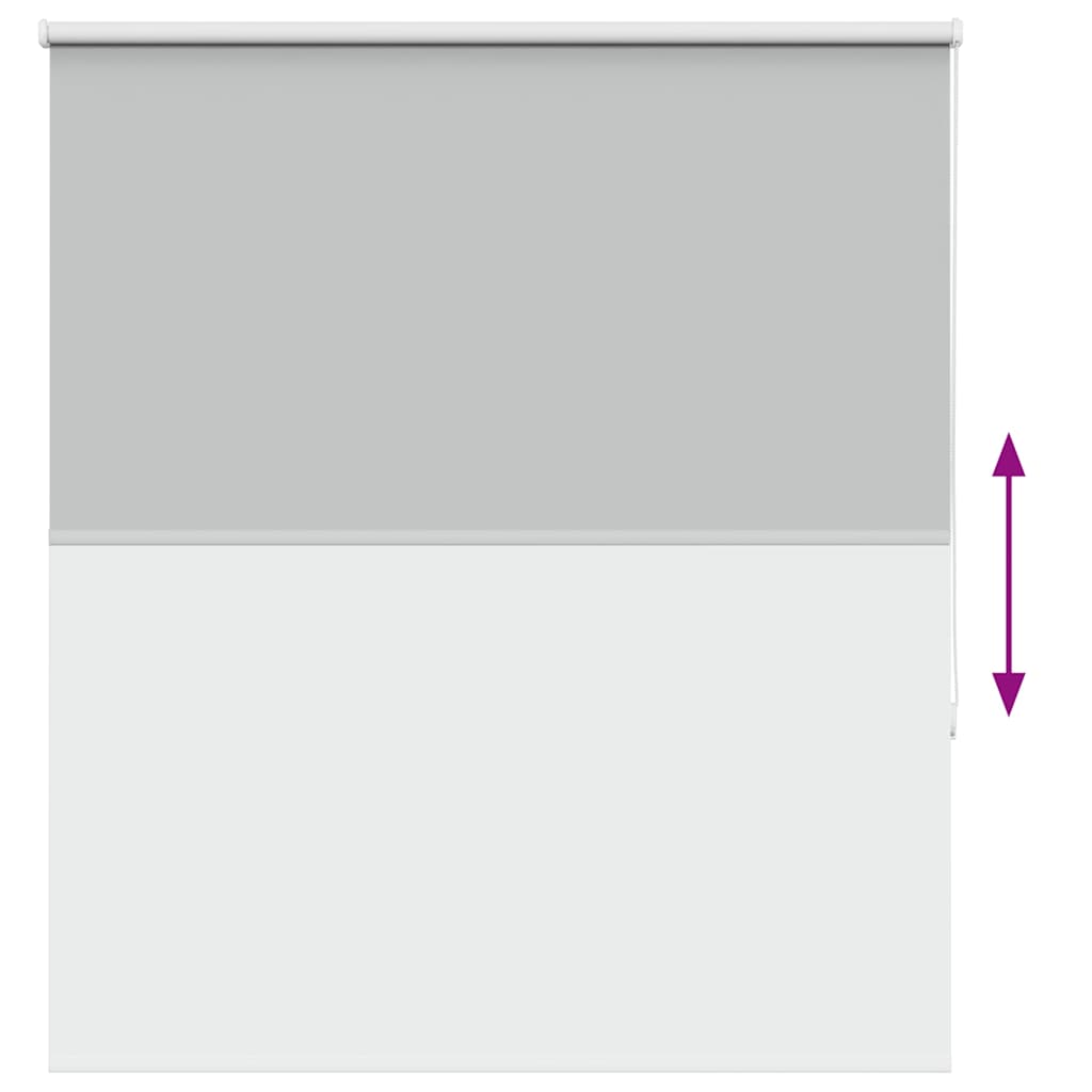 Roller Blind Blackout Light Grey 120x150 cm Fabric Width 116.6 cm Polyester