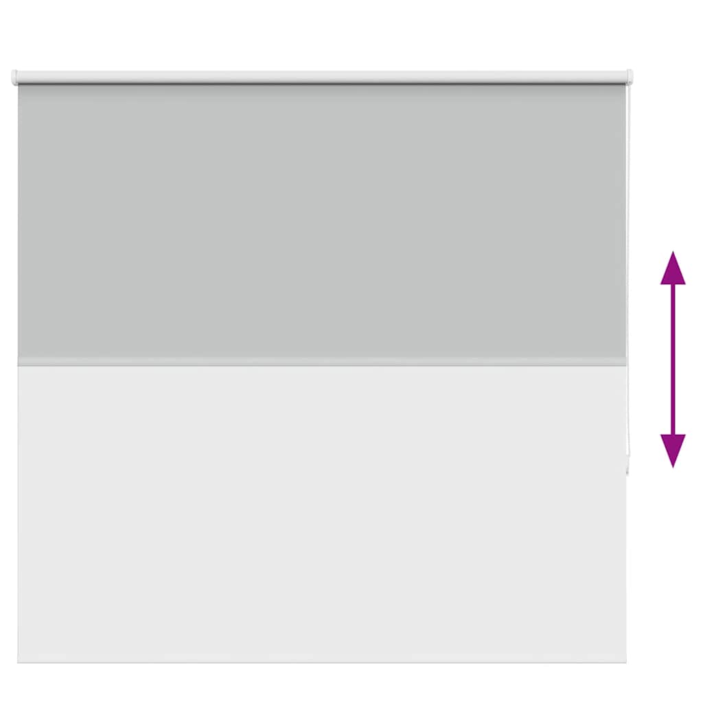Roller Blind Blackout Light Grey 155x150 cm Fabric Width 151.6 cm Polyester
