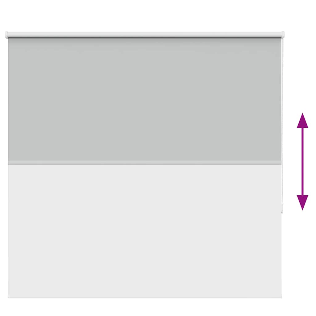 Roller Blind Blackout Light Grey 160x150 cm Fabric Width 156.6 cm Polyester