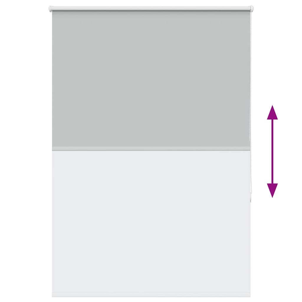 Roller Blind Blackout Light Grey 90x175 cm Fabric Width 85.7 cm Polyester