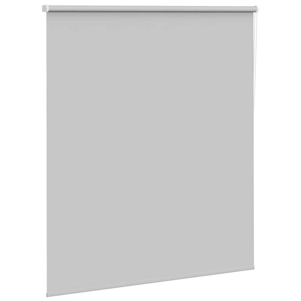 vidaXL Roller Blind Blackout Light Grey 120x175 cm Fabric Width 116.6 cm Polyester