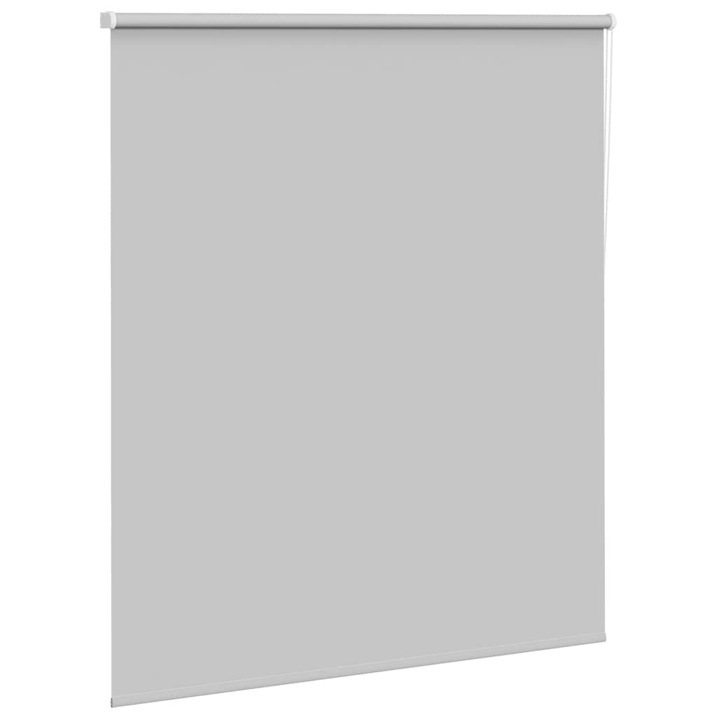 vidaXL Roller Blind Blackout Light Grey 130x175 cm Fabric Width 126.6 cm Polyester