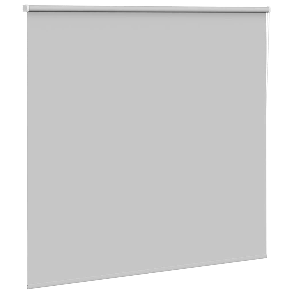 vidaXL Roller Blind Blackout Light Grey 145x175 cm Fabric Width 141.6 cm Polyester