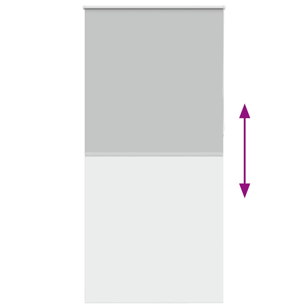 Roller Blind Blackout Light Grey 90x210 cm Fabric Width 85.7 cm Polyester