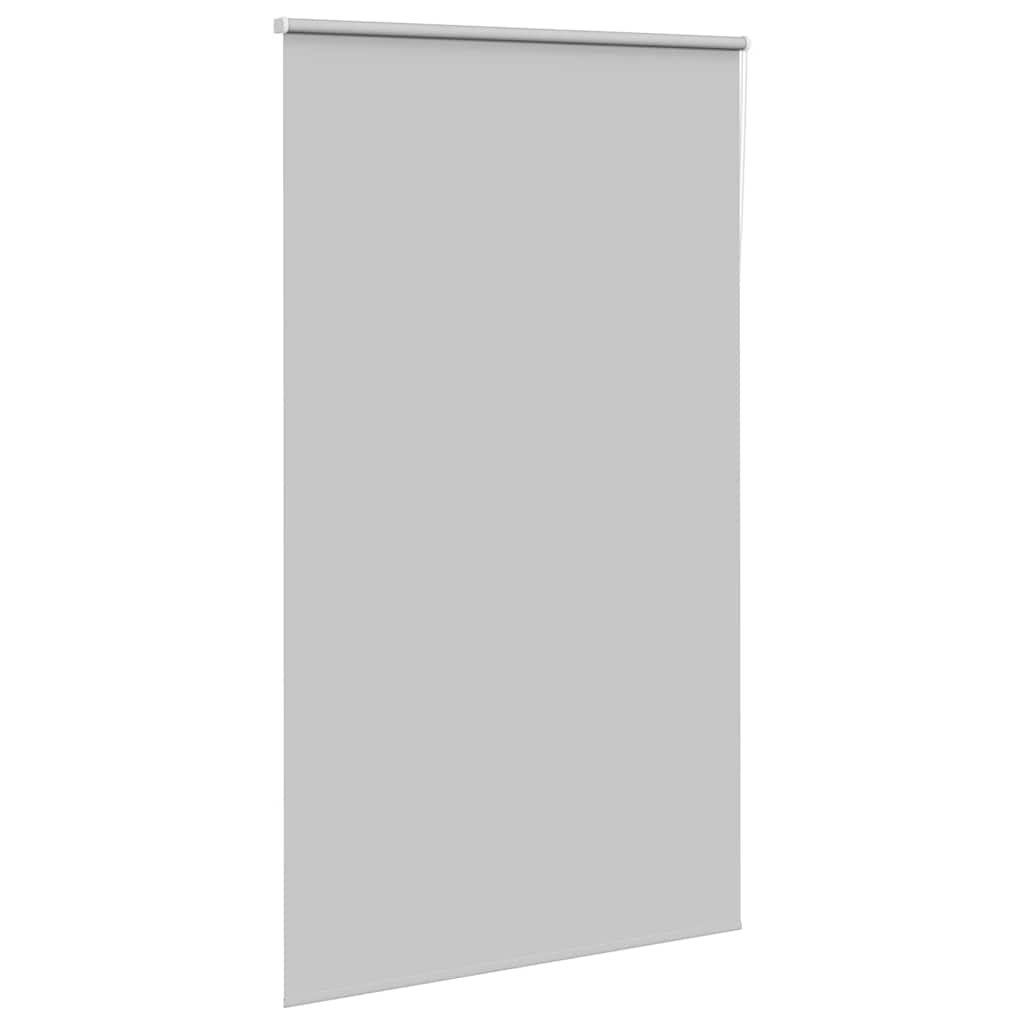 Roller Blind Blackout Light Grey 130x210 cm Fabric Width 126.6 cm Polyester