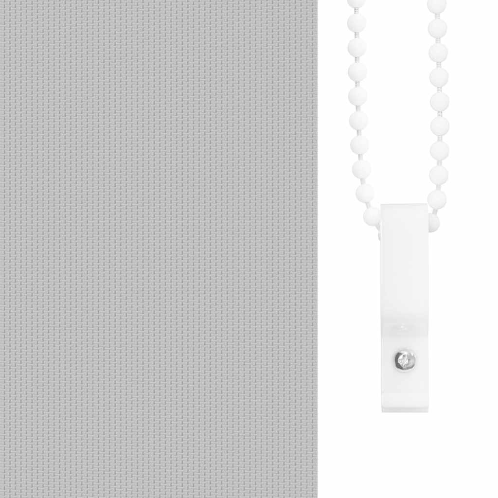 Roller Blind Blackout Light Grey 80x230 cm Fabric Width 75.7 cm Polyester