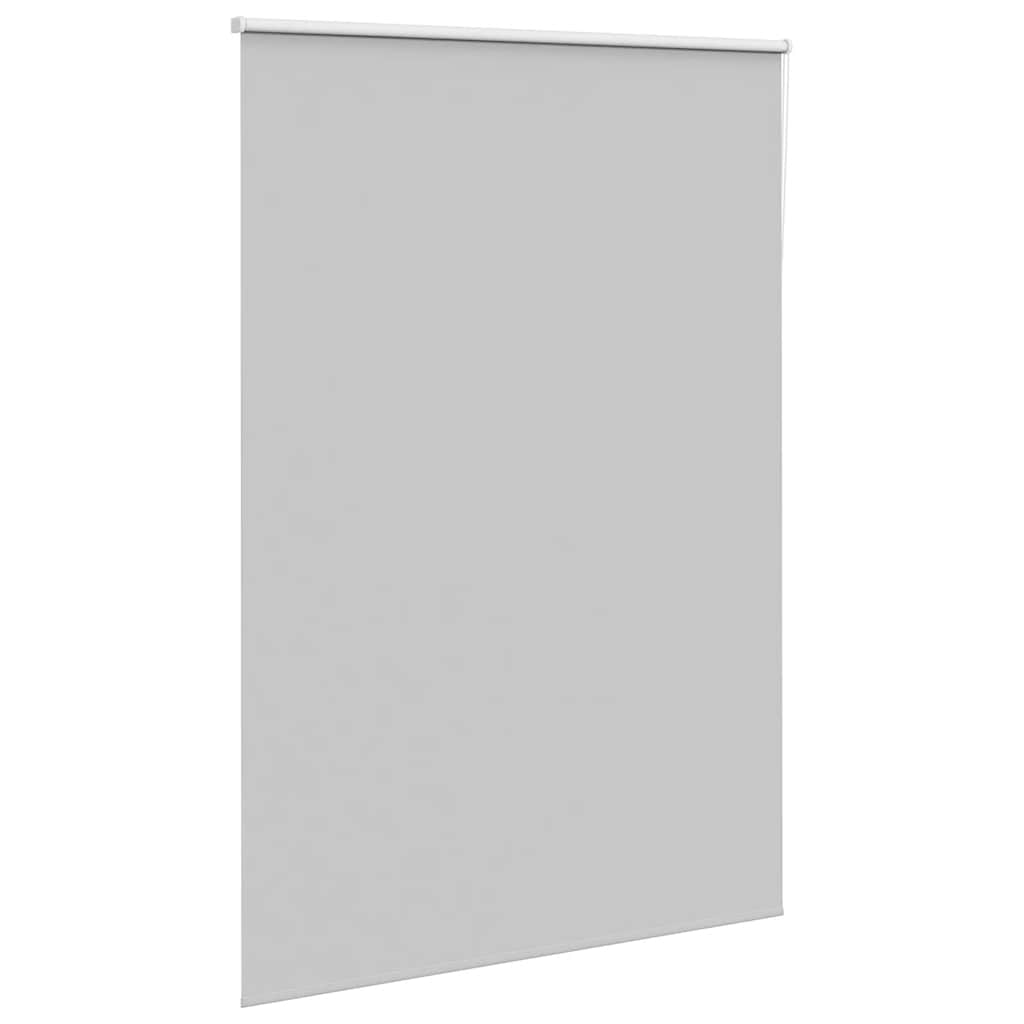 vidaXL Roller Blind Blackout Light Grey 145x230 cm Fabric Width 141.6 cm Polyester