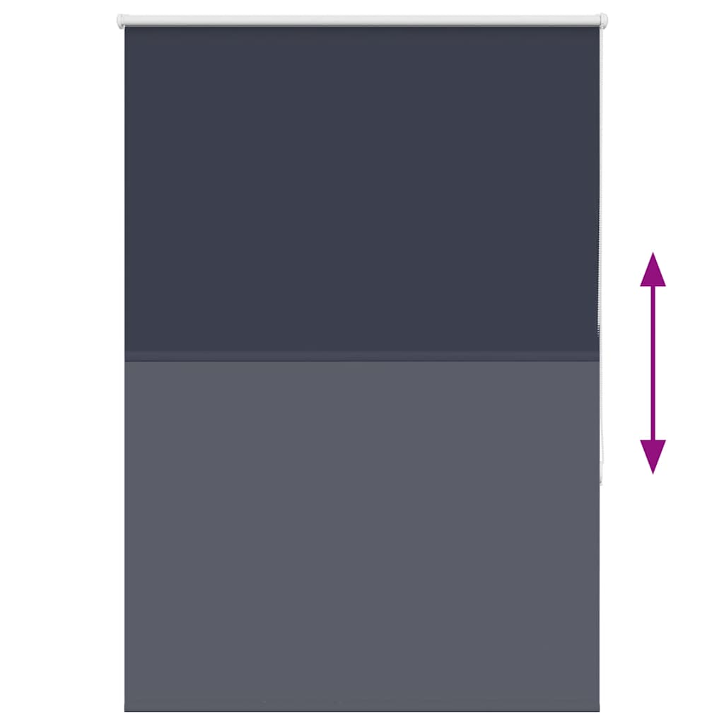 Roller Blind Blackout Marine 90x130 cm Fabric Width 85.7 cm Polyester