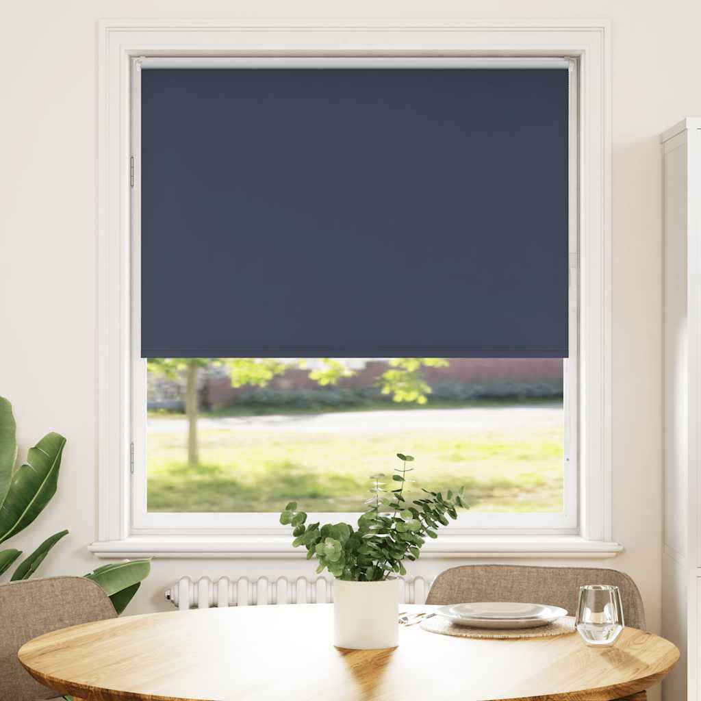 Roller Blind Blackout Marine 115x130 cm Fabric Width 110.7 cm Polyester