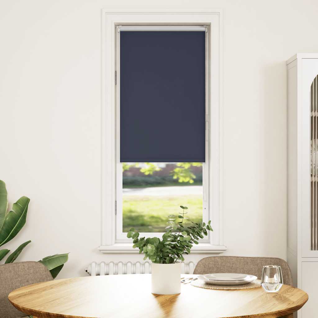 Roller Blind Blackout Marine 45x175 cm Fabric Width 40.7 cm Polyester