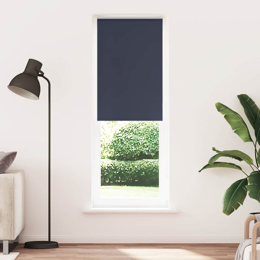 Roller Blind Blackout Marine 65x230 cm Fabric Width 60.7 cm Polyester