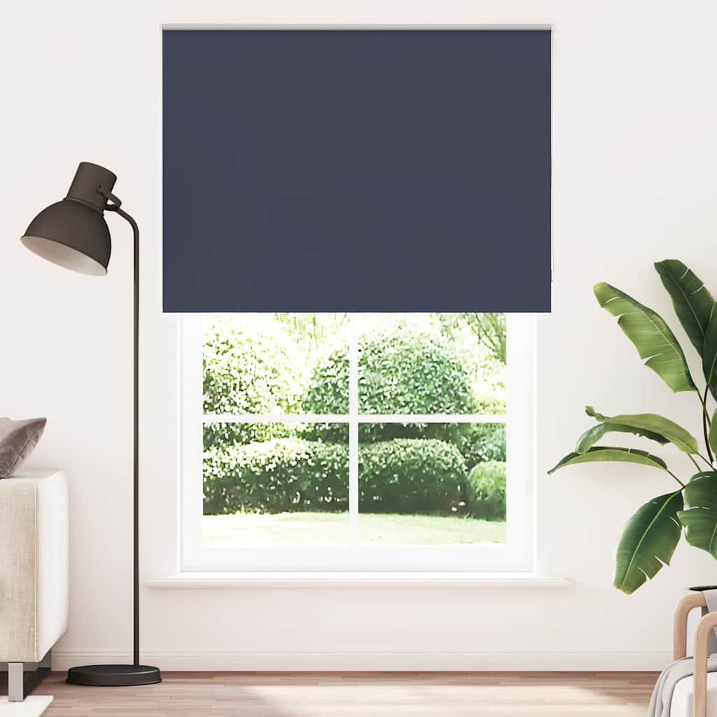 vidaXL Roller Blind Blackout Marine 160x230 cm Fabric Width 156.6 cm Polyester