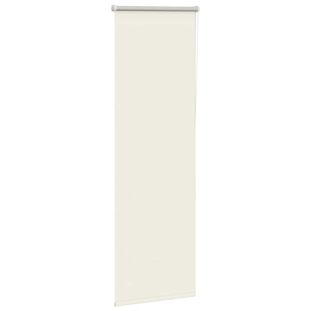 vidaXL Roller Blind Blackout Off White 40x130 cm Fabric Width 35.7 cm Polyester