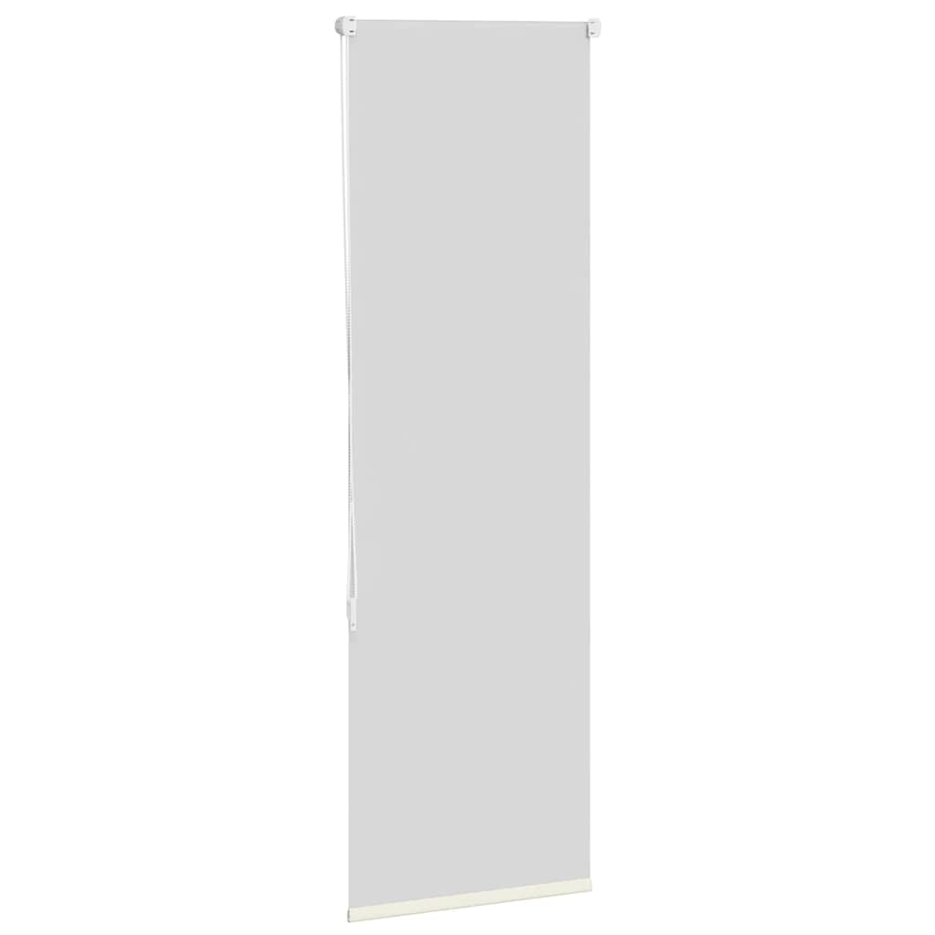 vidaXL Roller Blind Blackout Off White 40x130 cm Fabric Width 35.7 cm Polyester