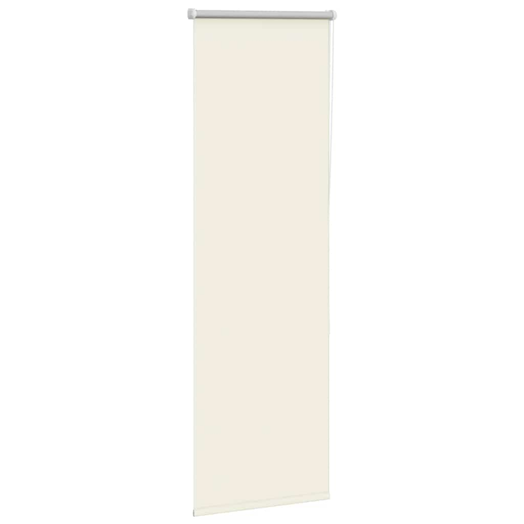 vidaXL Roller Blind Blackout Off White 45x130 cm Fabric Width 40.7 cm Polyester