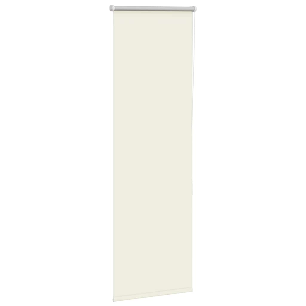 vidaXL Roller Blind Blackout Off White 55x130 cm Fabric Width 50.7 cm Polyester