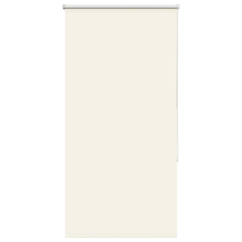 vidaXL Roller Blind Blackout Off White 75x130 cm Fabric Width 70.7 cm Polyester