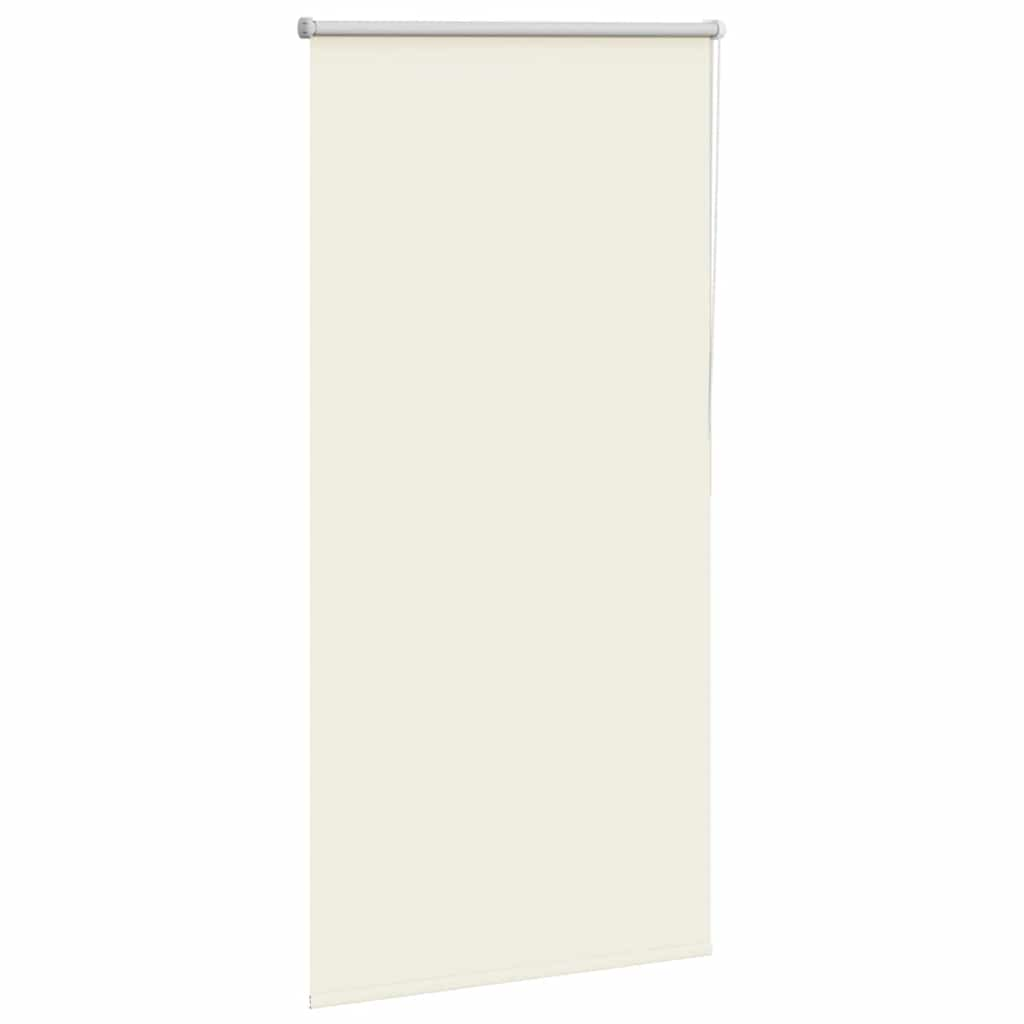 vidaXL Roller Blind Blackout Off White 75x130 cm Fabric Width 70.7 cm Polyester