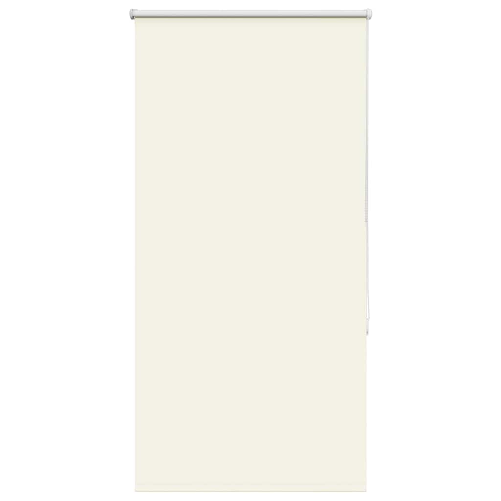 vidaXL Roller Blind Blackout Off White 80x130 cm Fabric Width 75.7 cm Polyester