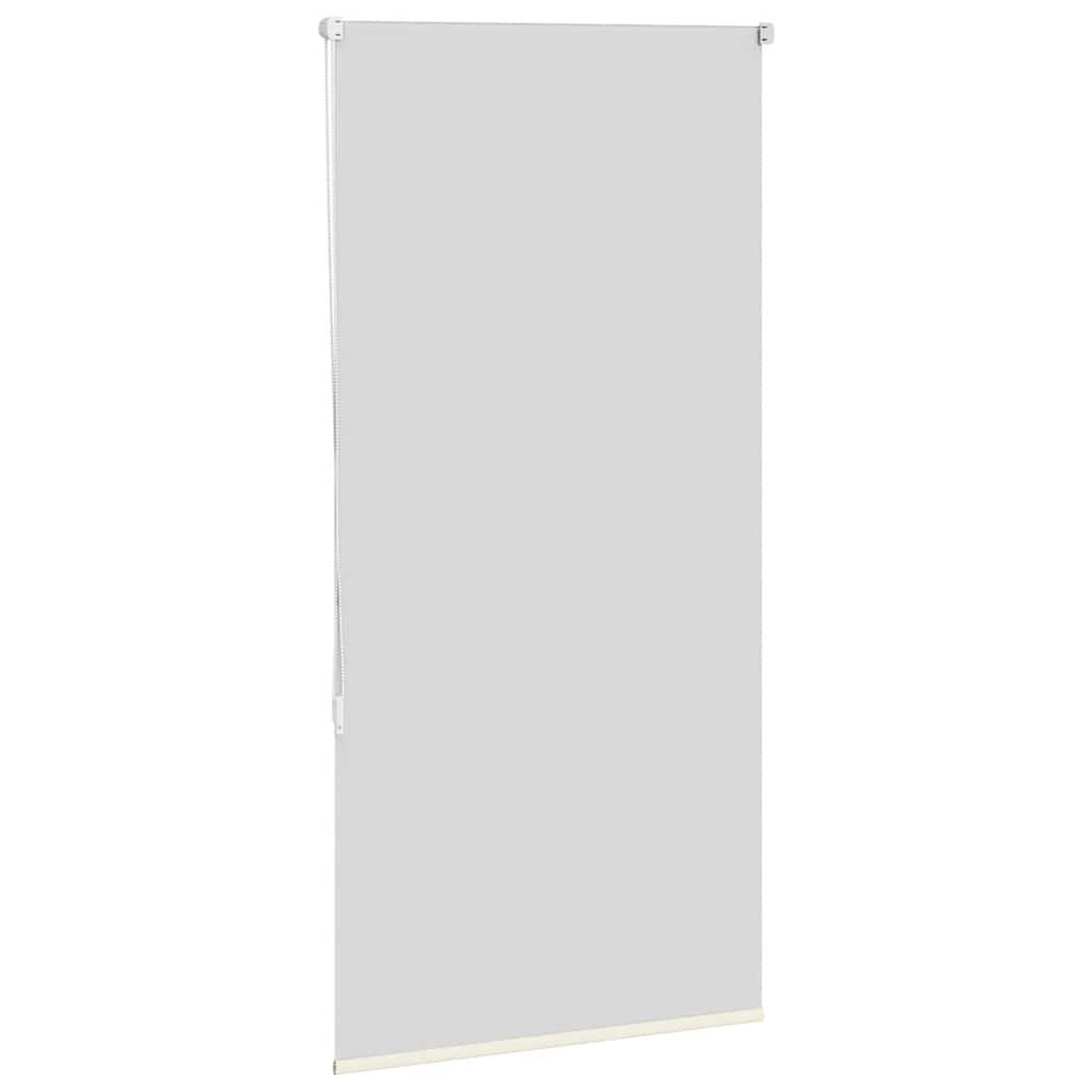 vidaXL Roller Blind Blackout Off White 85x130 cm Fabric Width 80.7 cm Polyester