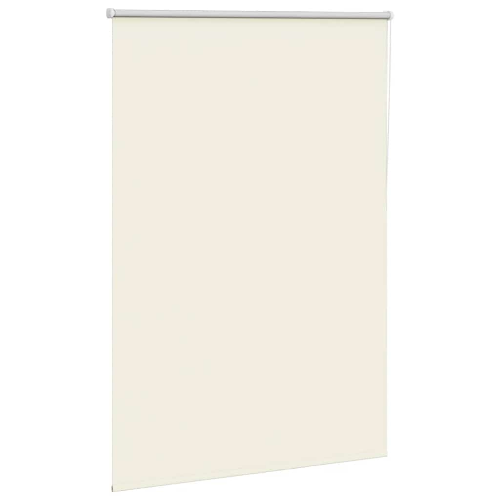 vidaXL Roller Blind Blackout Off White 100x130 cm Fabric Width 95.7 cm Polyester