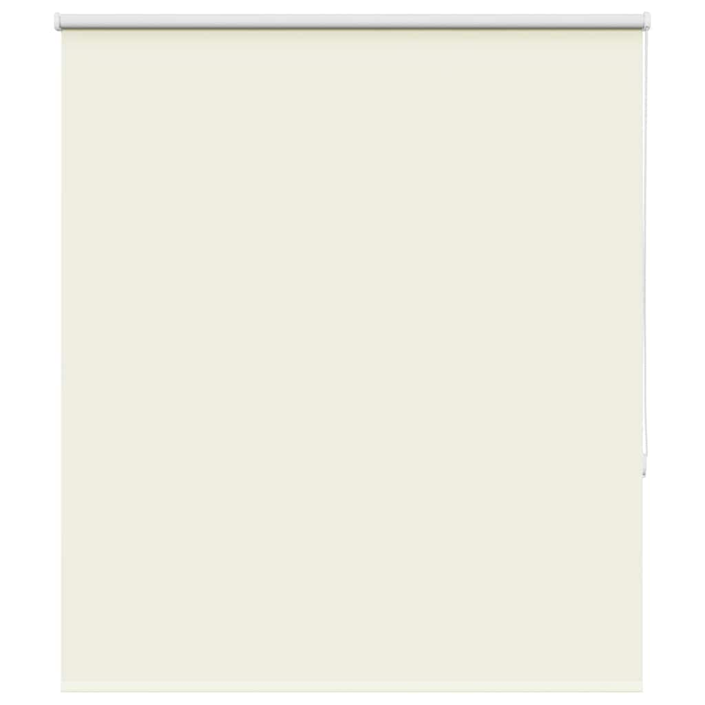 vidaXL Roller Blind Blackout Off White 120x130 cm Fabric Width 116.6 cm Polyester