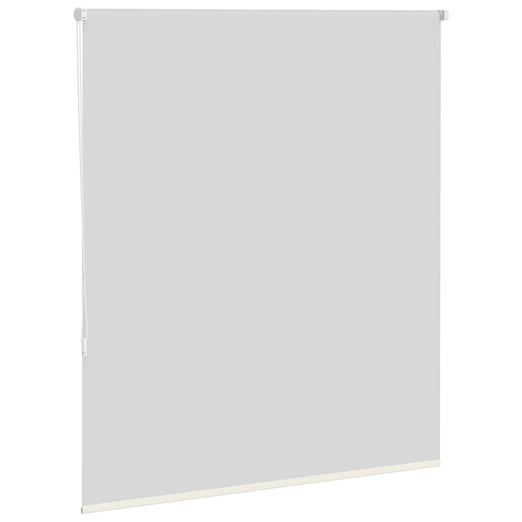 vidaXL Roller Blind Blackout Off White 120x130 cm Fabric Width 116.6 cm Polyester