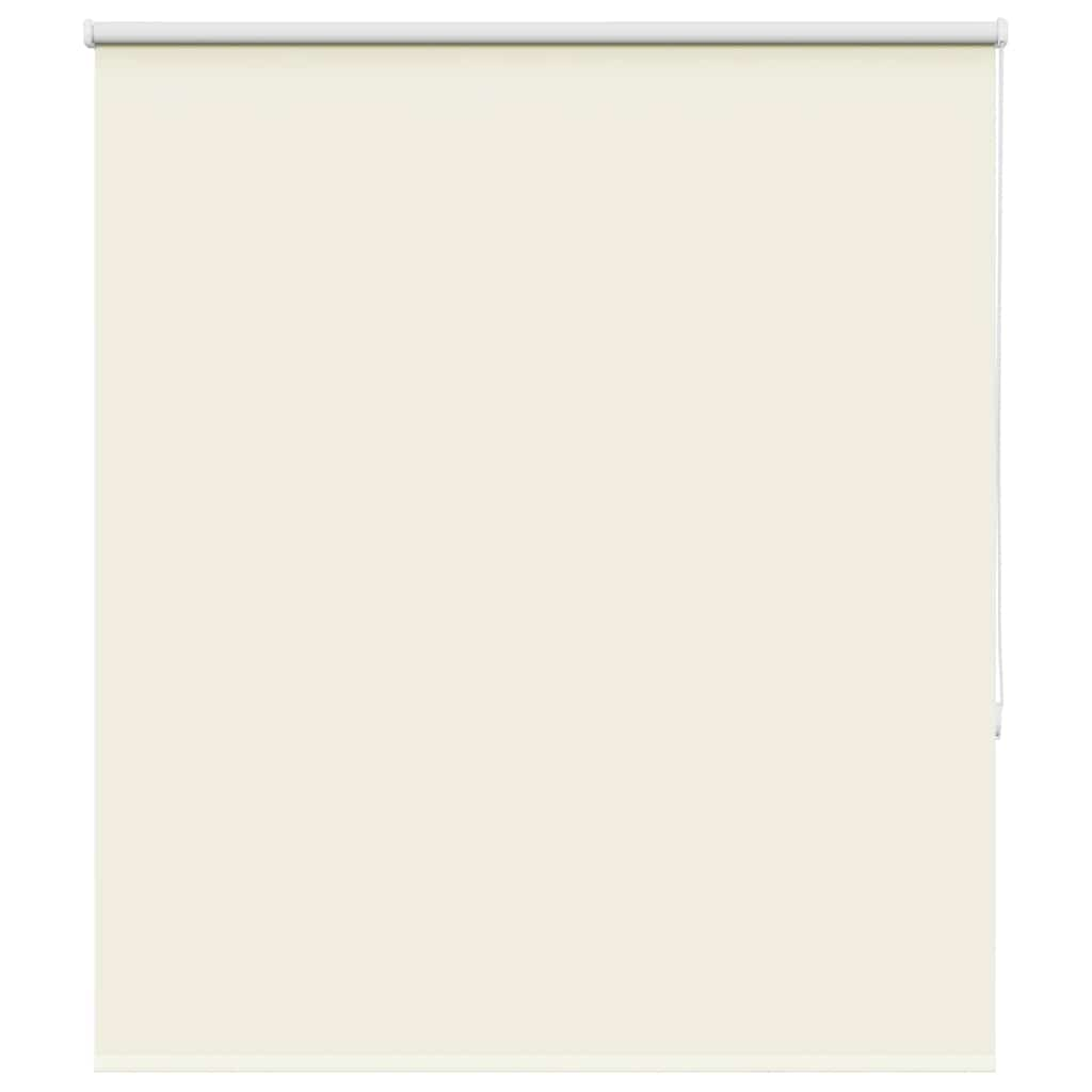 vidaXL Roller Blind Blackout Off White 125x130 cm Fabric Width 121.6 cm Polyester