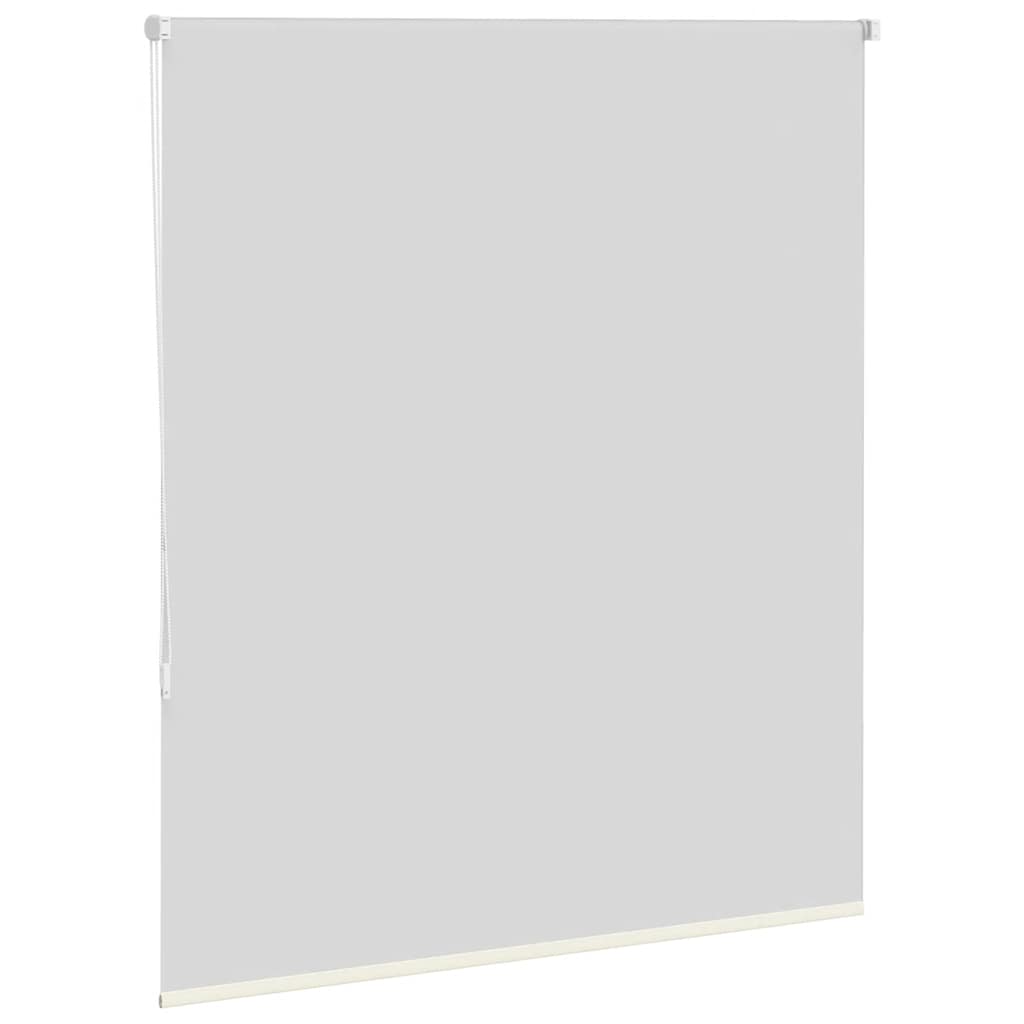 vidaXL Roller Blind Blackout Off White 125x130 cm Fabric Width 121.6 cm Polyester