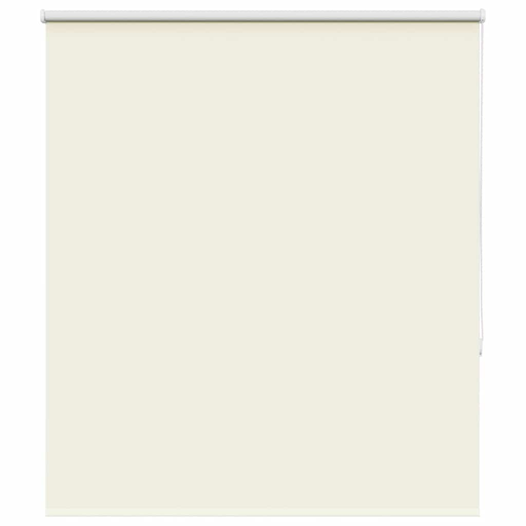 vidaXL Roller Blind Blackout Off White 130x130 cm Fabric Width 126.6 cm Polyester