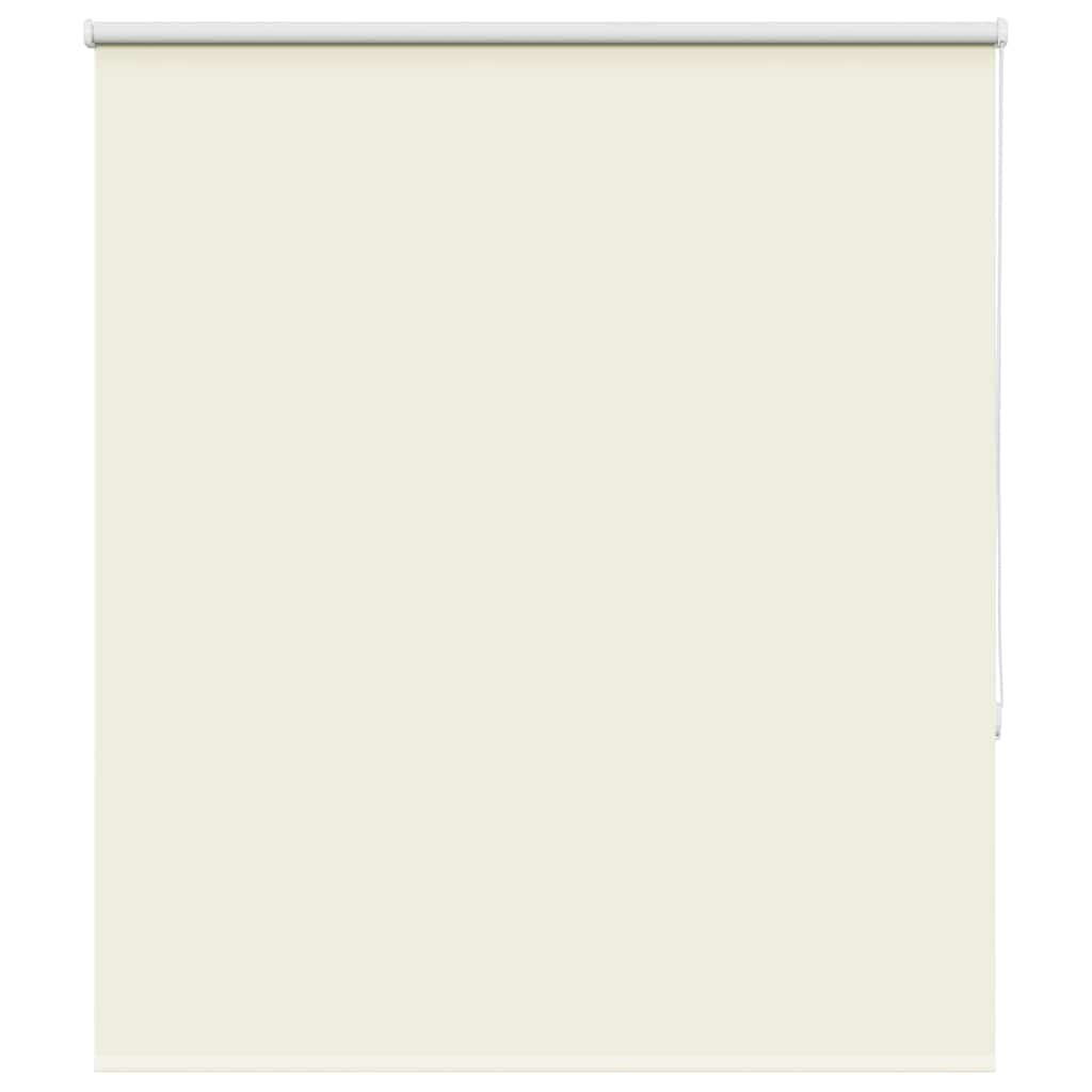 vidaXL Roller Blind Blackout Off White 140x130 cm Fabric Width 136.6 cm Polyester