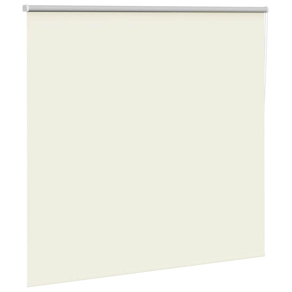 vidaXL Roller Blind Blackout Off White 145x130 cm Fabric Width 141.6 cm Polyester