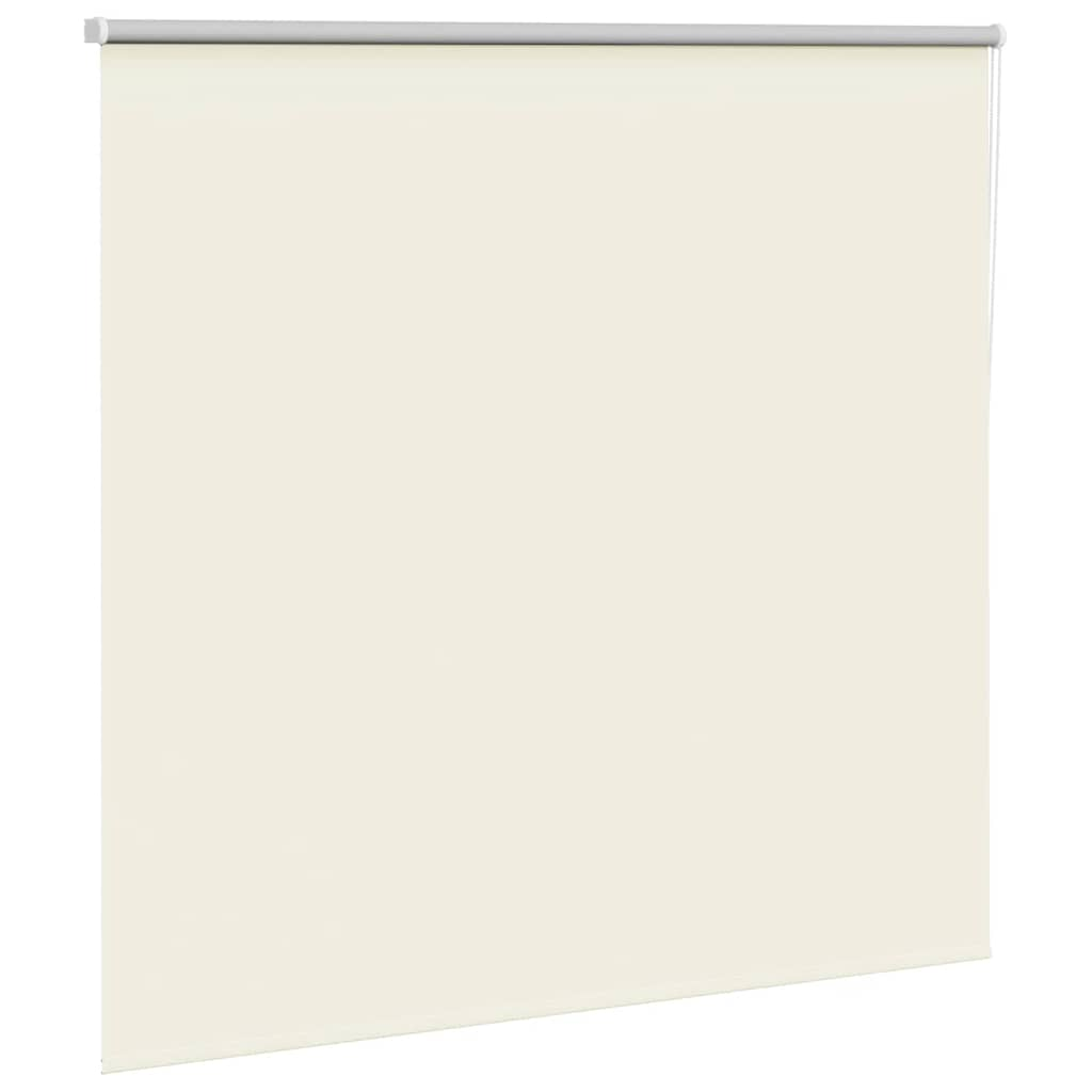 vidaXL Roller Blind Blackout Off White 150x130 cm Fabric Width 146.6 cm Polyester