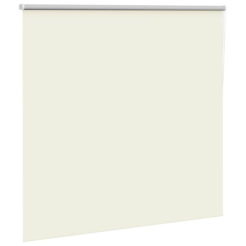 vidaXL Roller Blind Blackout Off White 155x130 cm Fabric Width 151.6 cm Polyester