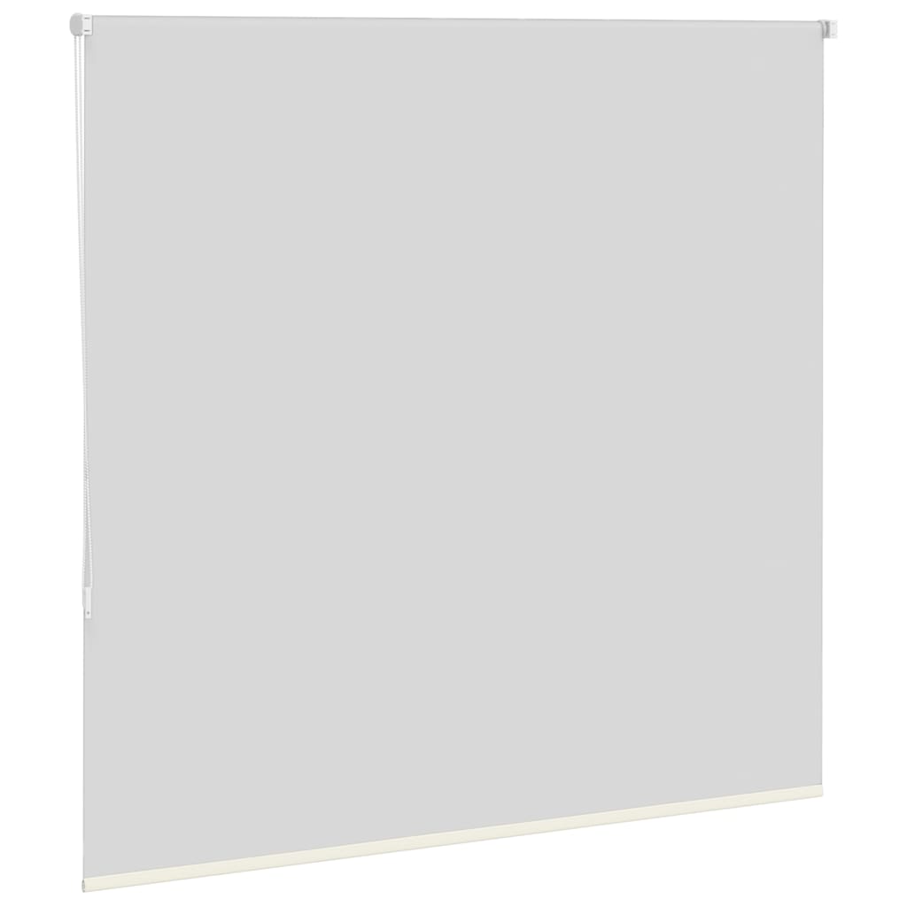 vidaXL Roller Blind Blackout Off White 155x130 cm Fabric Width 151.6 cm Polyester