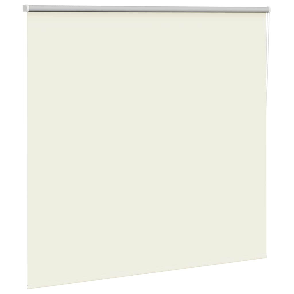 vidaXL Roller Blind Blackout Off White 165x130 cm Fabric Width 161.6 cm Polyester